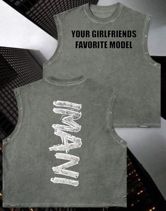 Metal Eyelet Tank Top